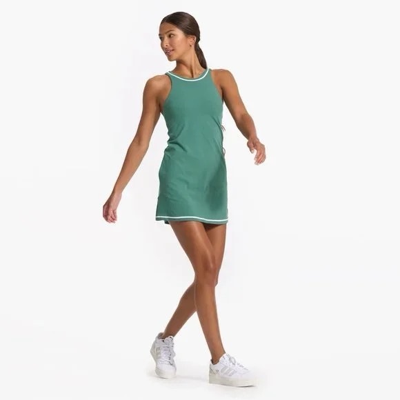 SOLD OUT NWOT Vuori Volley Dress in Green | Vuori Exercise Dress - Picture 1 of 10